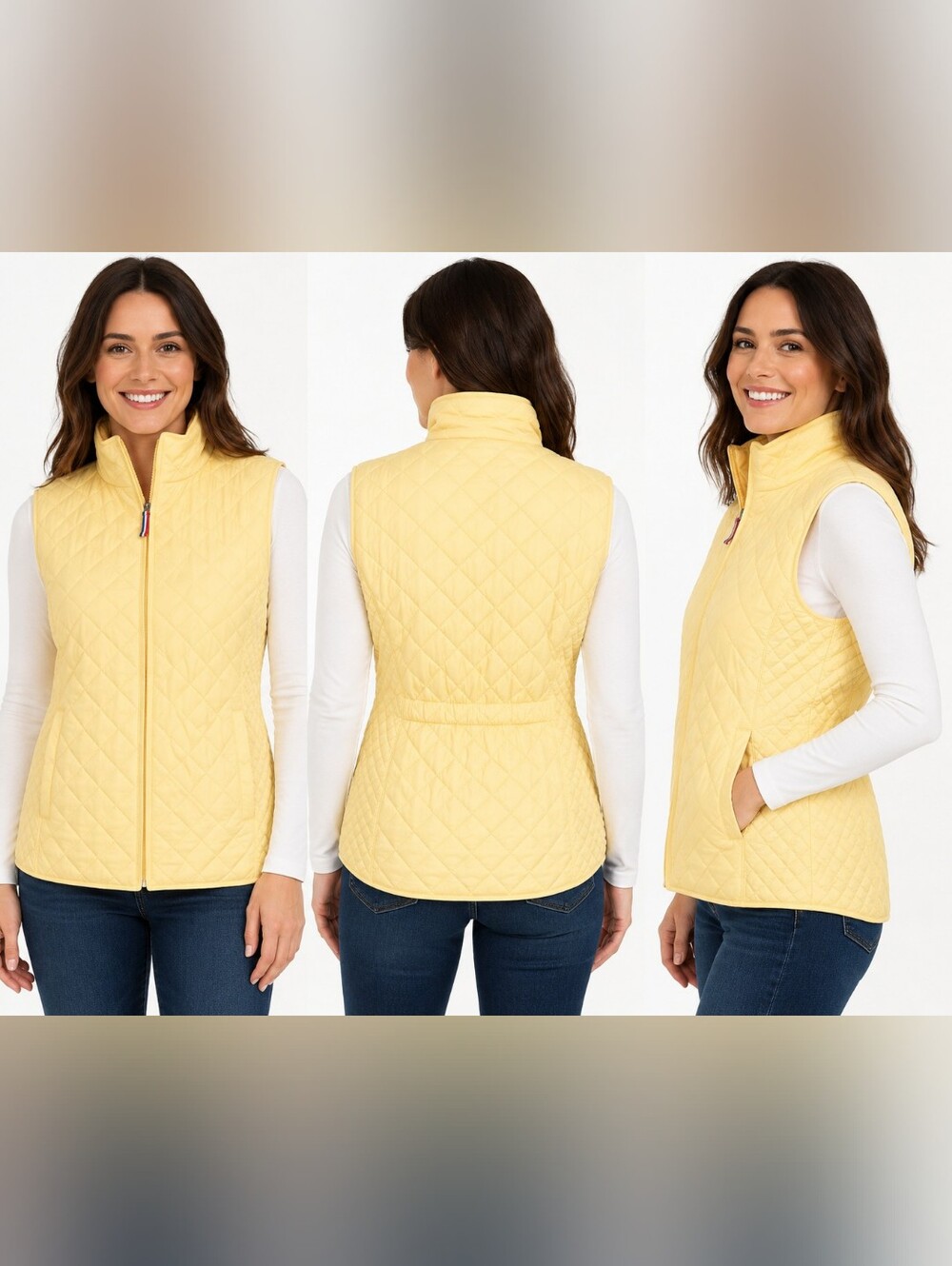 Talbots Diamond Quilted Vest